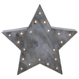 11.75 Large Lighted Gray Star Christmas Table Top Decoration - All