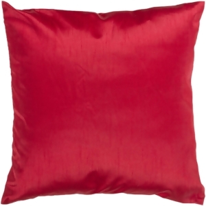 22 Shiny Solid Bright Venetian Red Decorative Throw Pillow Sham - All