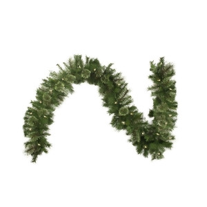 9' x 10 Pre-Lit Mixed Cashmere Pine Artificial Christmas Garland Clear Lights - All