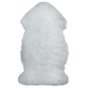 2 x 3 Furry Chic Ivory White Faux Fur Plush Pile Area Throw Rug - All