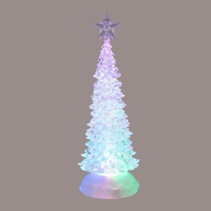 10 Ice Crystal Battery Operated Decorative Led Color Changing Christmas Tree - All
