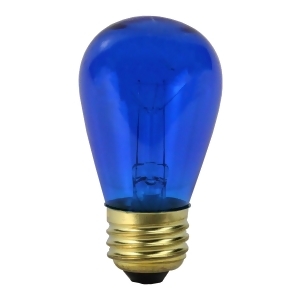 Pack of 25 Incandescent S14 Blue Christmas Replacement Bulbs - All