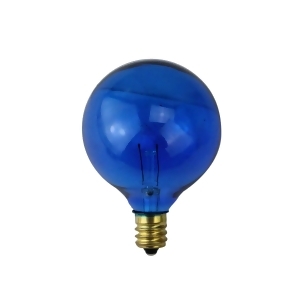Pack of 25 Incandescent G40 Blue Christmas Replacement Bulbs - All