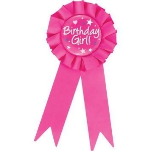 Club Pack of 12 Decorative Fuchsia Pink Birthday Girl Award Ribbons 6.25 - All