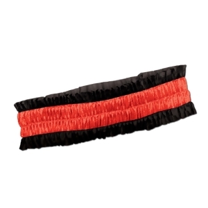 Club Pack of 12 Black and Red Dealer's Arm Bands - All