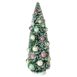 15 Frosted Green Sisal Pine Artificial Christmas Table Top Tree - All