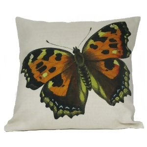 Beautiful Orange and Yellow Spotted Butterfly Decorative Throw Pillow 18 - All