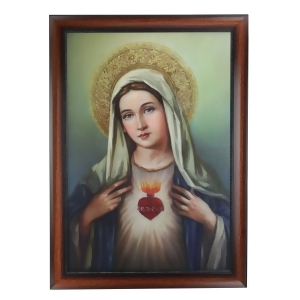 27.5 Josephs Studio Immaculate Heart of the Blessed Virgin Mary Decorative Framed Art - All