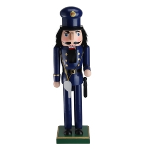 14 Decorative Wooden Christmas Nutcracker Police Officer - All