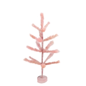Pastel Peach Sisal Pine Artificial Easter Tree 24-Inch - All