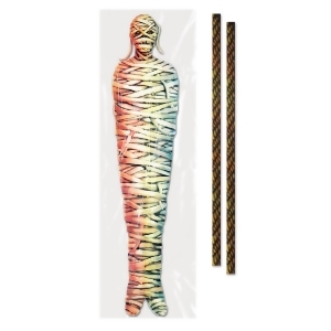 Club Pack of 12 Spooky Halloween All-weather Mummy Tree Wrap Decoration 5 - All