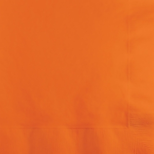 Club Pack of 240 Yam Orange Disposable Beverage Napkins 6.5 - All