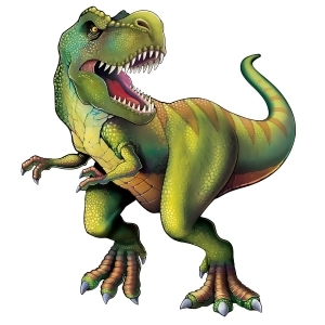 Club Pack of 12 Realistic Jointed Tyrannosaurus Decorative Birthday Figures 4.4' - All