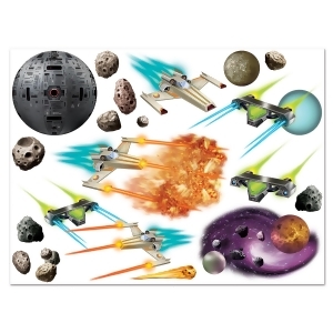 Club Pack of 114 Galaxy Outer Space Birthday Party Decorative Props 6 - All