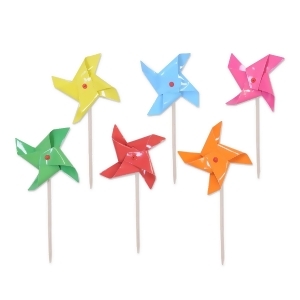 Club Pack of 288 Spring and Summer Colorful Food and Drink Pinwheel Picks 5 - All