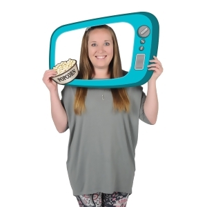 Club Pack of 12 1950's Tv Digital Photo Fun Frame with Handheld Props 23.5 - All