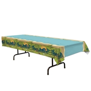 Club Pack of 12 Decorative Spring Green Printed Woodland Friends Tablecover 9 - All