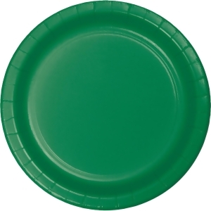 Club Pack of 96 Emerald Green Lunch In Disposable Decorative Plastic Party Plates 7 - All