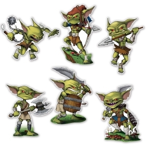 Club Pack of 72 Two Sided Decorative Magical Goblin Creature Cut Outs 14 - All