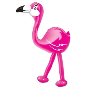 Pack of 6 Pink and White Caribbean Tropical Inflatable Flamingo Decoration 24 - All