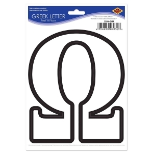 Club Pack of 12 Peel N Place Decorative Vinyl Greek Letter O 8.5 - All