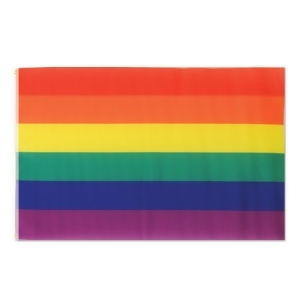 Club Pack of 12 Decorative Colorful Spring and Summer Friendship Rainbow Flag 5 - All