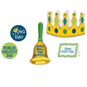 Pack of 6 Father's Day King For A Day Kit Handheld and Wearable Accessories 9 - All