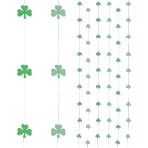 Club Pack of 72 St. Patrick's Day Shamrock Stringers Hanging Decorations 6' - All
