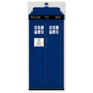 Club Pack of 12 Blue British Printed Police Box Door Cover Party Decorations 6' - All
