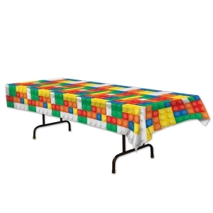Pack of 12 Bright and Colorful Building Blocks Rectangular Tablecover 108 - All
