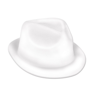 Club Pack of 25 Halloween Classy 20s Musician White Velour Chairman Hat - All