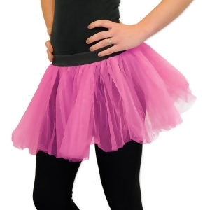 Club Pack of 12 Fluffy Dress up One Size Cerise Pink Ballerina Tutu Skirt 12 - All