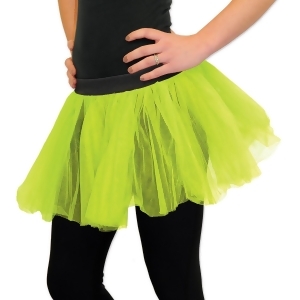 Club Pack of 12 Fluffy Dress up One Size Lime Green Ballerina Tutu Skirt 12 - All