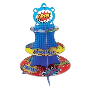 Club Pack of 12 Hero Cupcake Stand Centerpiece Decorations 16 - All