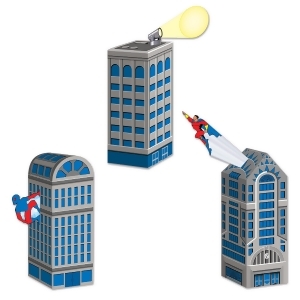 Club Pack of 36 3-D Hero Cityscape Favor Box Decorations 9 - All