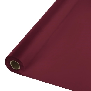 250 Burgundy Royal Elegance Decorative Disposable Banquet Table Roll - All