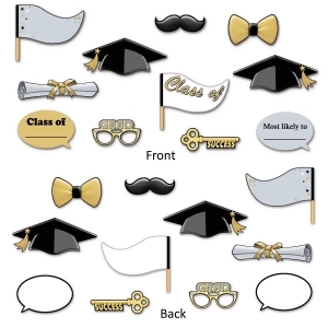 Club Pack of 132 Graduation Photo Fun Signs to Personalize Decorations 12 - All