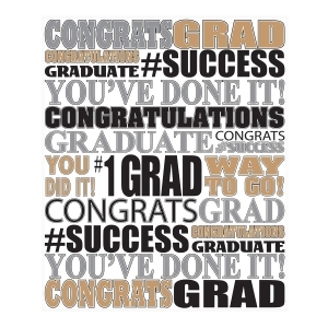 Pack of 6 Graduation Insta-Mural Photo Op Wall Decorations 6' - All