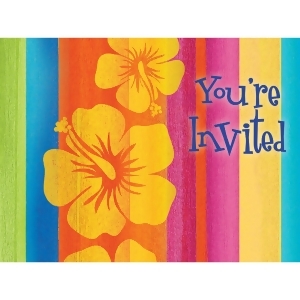 Club Pack of 48 Multi Colored Sunset Youre Invited Decorative Invitation 6 - All