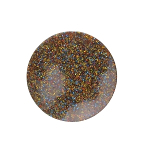 Set of 4 Glitter Confetti Rainbow Colored Decorative Cup Coasters with Cork Backing 4 - All