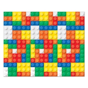 Pack of 6 Building Blocks Backdrop Insta-Theme Wall Hangings 48 25 - All