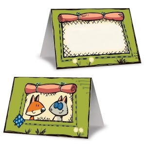Club Pack of 96 Camping Woodland Friends Party Place Cards 4.25 - All