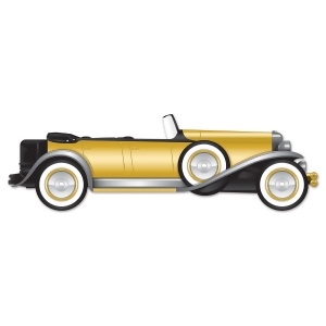 Pack of 12 Jointed Roaring 20's Roadster Car Party Wall Decorations 4.25' - All