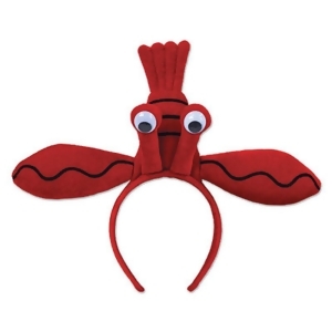 Pack of 12 Red Lenny Lobster Birthday Snap-On Headband Party Favor One Size Fit's Most - All