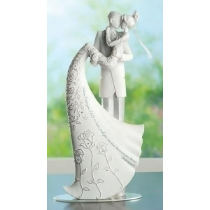 Pack of 2 Language of Love The Kiss Wedding Cake Topper Husband and Wife Figures - All