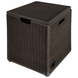 15.5 Wicker Outdoor Patio Asheville Tank Hideaway with Removable Lid - All