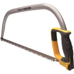 28 Stanley Yellow Fatmax Bow Saw with Removable Steel Blade - All