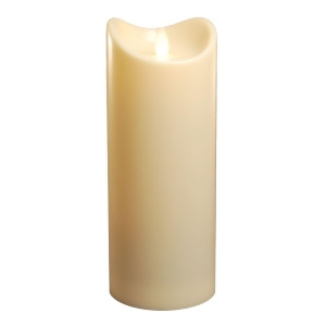 9 B/o Ivory Natural Motion Flame Less Led Pillar Candle with Timer - All