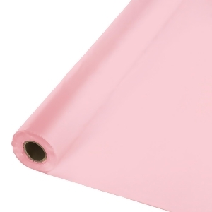 250 Rose Pink Royal Magic Decorative Disposable Banquet Table Cover Roll - All