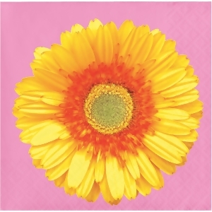 Pack of 192 Yellow and Orange Petal Pop Decorative Beverage Napkin 5.5 - All
